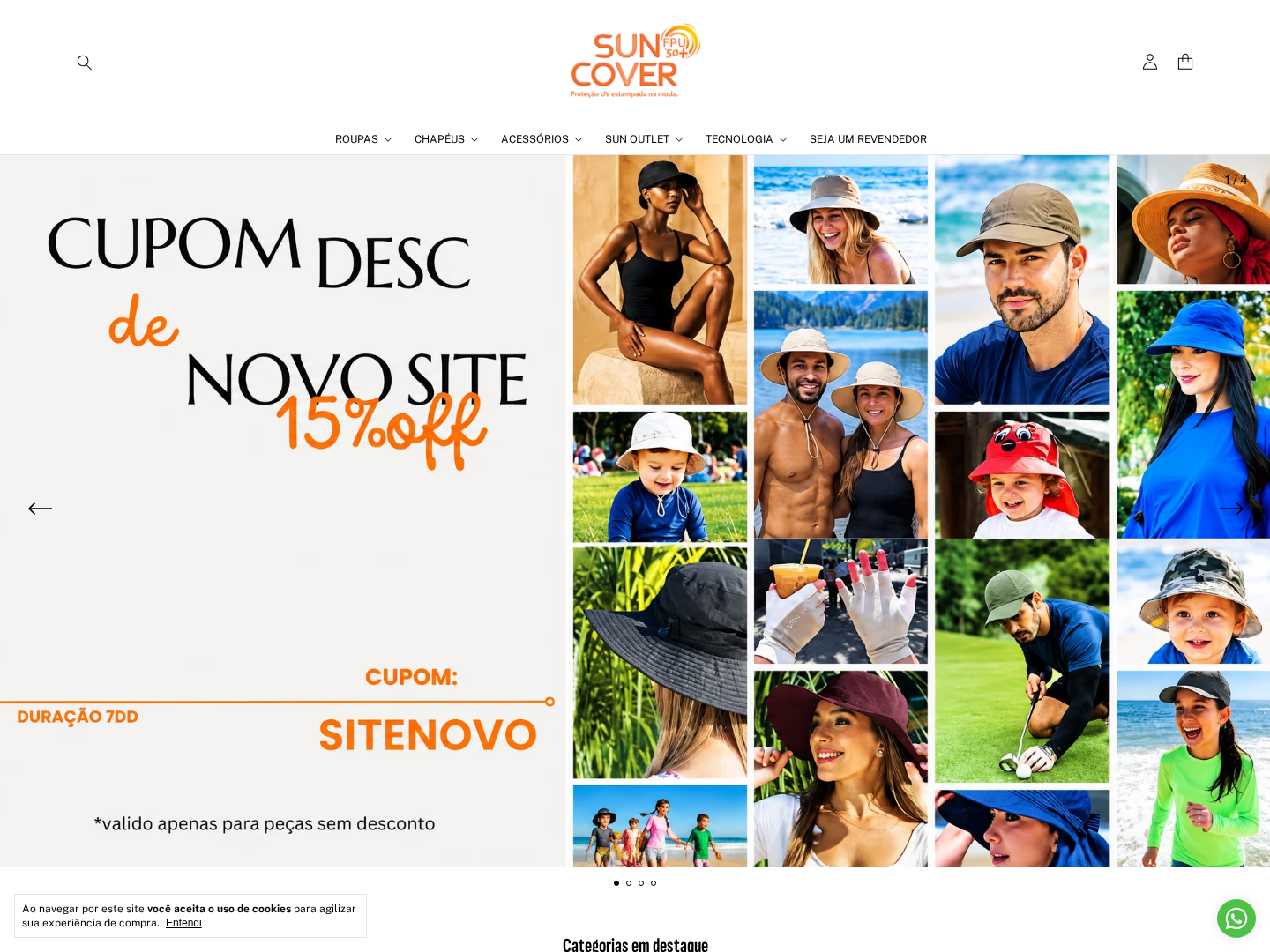 Sun Cover — loja Moda com proteção UV