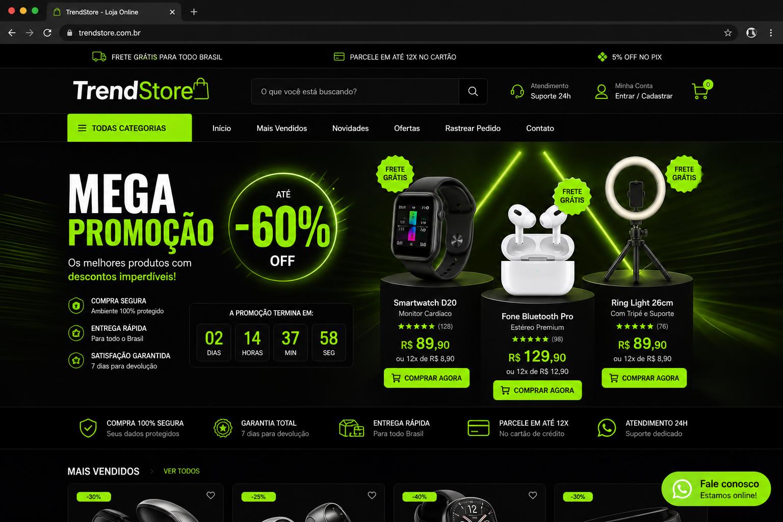 TrendStore — loja Dropshipping